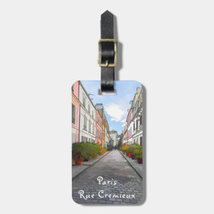 Rue Cremieuxの色の家 – パリ ラゲッジタグ
