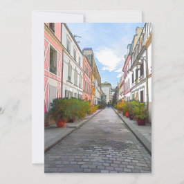 Rue Cremieuxの色の家 – パリ 招待状