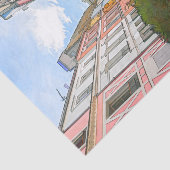 Rue Cremieuxの色の家 – パリ 薄葉紙 (詳細)