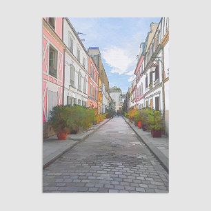 Rue Cremieuxの色の家 – パリ 薄葉紙
