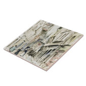 Rue Damiette, Rouen （1884年頃） by Camille Pissarro タイル (側面)