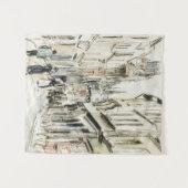 Rue Damiette, Rouen （1884年頃） by Camille Pissarro タペストリー (正面(横))