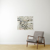 Rue Damiette, Rouen （1884年頃） by Camille Pissarro タペストリー (インサイチュ(横))