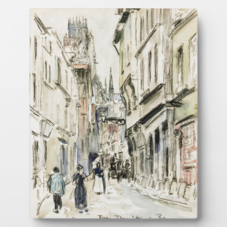 Rue Damiette, Rouen （1884年頃） by Camille Pissarro フォトプラーク