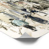 Rue Damiette, Rouen （1884年頃） by Camille Pissarro ポスター (角)