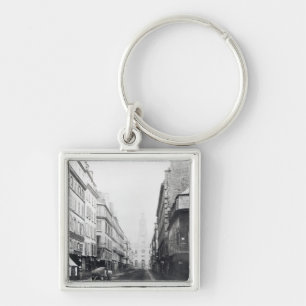 Rue de la Chaussee-d'Antin、パリ1858-78年 キーホルダー