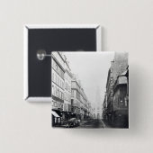 Rue de la Chaussee-d'Antin、パリ1858-78年 缶バッジ (正面&裏面)