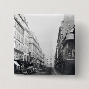 Rue de la Chaussee-d'Antin、パリ1858-78年 缶バッジ