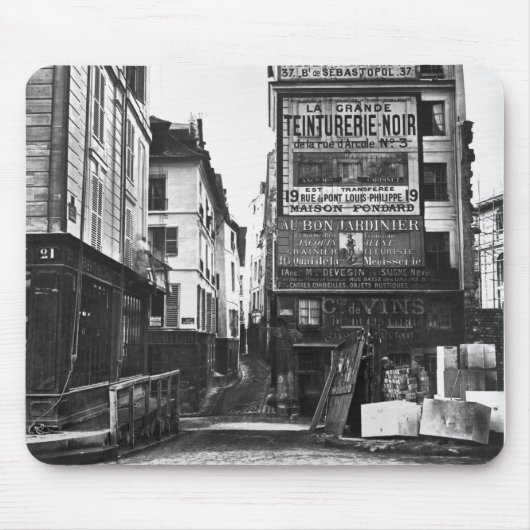 Rue de la Colombe、パリ1858-78年 マウスパッド (正面)