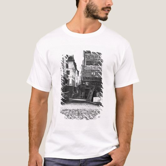 Rue de la Colombe、パリ1858-78年 Tシャツ (正面)
