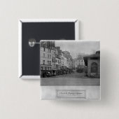 Rue de la Montagne Sainte-Genevieve、パリ 缶バッジ (正面&裏面)