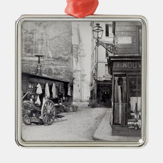 Rue de la Montagne Sainte-Genevieve メタルオーナメント (正面)