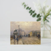 Rue de Paris with Carriages by Giuseppe de Nittis ポストカード (スタンド正面)