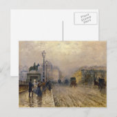 Rue de Paris with Carriages by Giuseppe de Nittis ポストカード (正面/裏面)