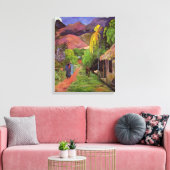 'Rue de Tahiti' - Paul Gauguin キャンバスプリント (インサイチュ (リビング))