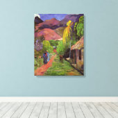 'Rue de Tahiti' - Paul Gauguin キャンバスプリント (インサイチュ (ウッドフロア))