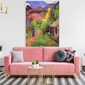 'Rue de Tahiti' - Paul Gauguin キャンバスプリント (インサイチュ (リビング))