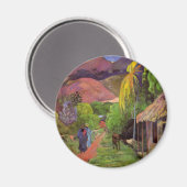 'Rue de Tahiti' - Paul Gauguin Magnet マグネット (正面/裏面)