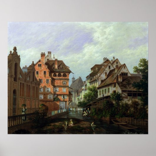 Rue des Tanneurs, Colmar, 1875 ポスター (正面)