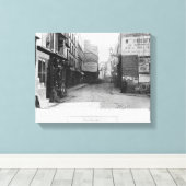 Rue Deskartes, from the Rue Moffetard, Paris キャンバスプリント (インサイチュ (ウッドフロア))