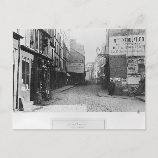 Rue Deskartes, from the Rue Moffetard, Paris ポストカード (正面)