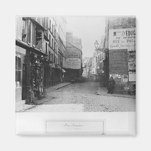Rue Deskartes, from the Rue Moffetard, Paris マグネット (正面)