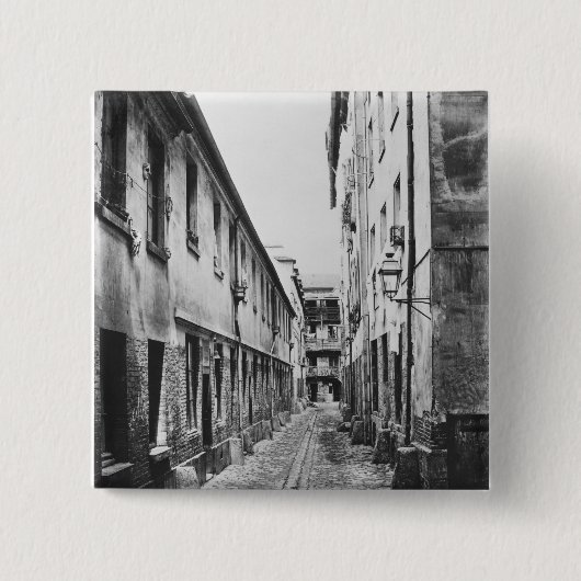 Rue du FerMoulin、パリ1858-78年 缶バッジ (正面)