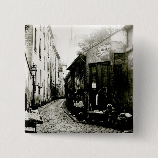 Rue du Jardinetおよび袋小路 缶バッジ (正面)