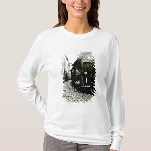 Rue du Jardinetおよび袋小路 Tシャツ (正面)
