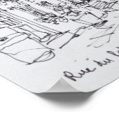 Rue du Petit Champlain，ケベック，カナダ ポスター (角)