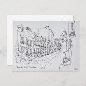 Rue du Petit Champlain，ケベック，カナダ ポストカード (正面/裏面)