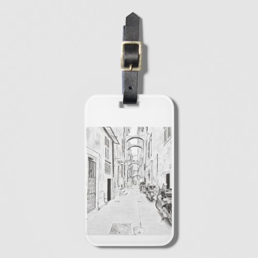 Rue étroite italienne ラゲッジタグ (正面縦)