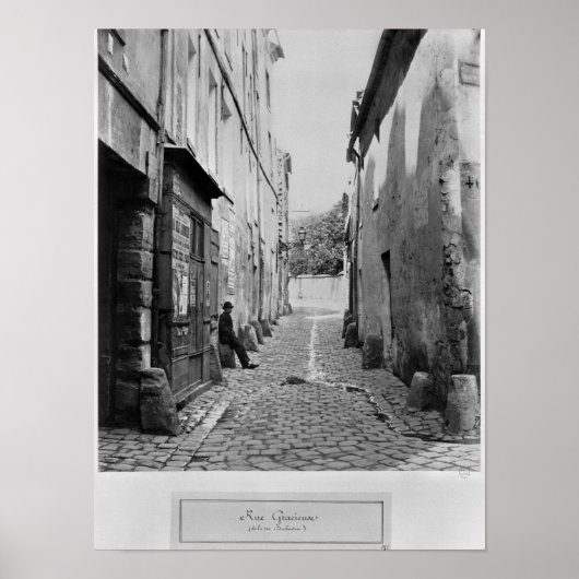 Rue Gracieuse, from rue Daubenton, Paris ポスター (正面)