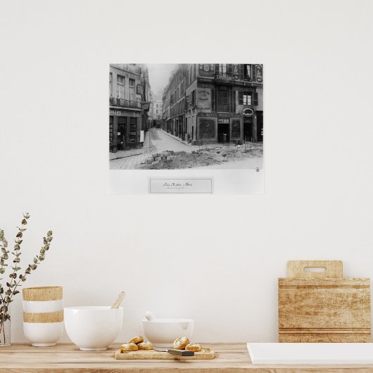 Rue Maitre Albert Paris, 1858-78 ポスター (キッチン)