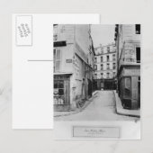 Rue Maitre Albert Paris, 1858-78 ポストカード (正面/裏面)