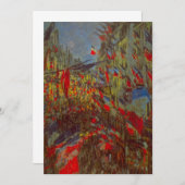 Rue Montorgueil with Flags by Claude Monet (正面/裏面)
