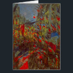 Rue Montorgueil with Flags by Claude Monet<br><div class="desc">バスティル素晴らしデイパーティーに使用する画像！クロード・モネの旗で飾られたRue Montorgueilはヴィンテージ印象派のアートの街並み絵画である。フランスのパリ飾スでのフランスの展示のオープンに旗を持つ通りMontorgueil。アーティストについて：クロード・モネ(1840-1926)は印象派の運動の創始者であフランスのり絵画、その絵画の大部分は「空中に浮かぶ」（野外に浮かぶ）スタイル印象派の風景である。</div>