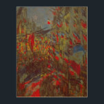 Rue Montorgueil with Flags by Claude Monet ウッドウォールアート<br><div class="desc">バスティル素晴らしデイパーティーに使用する画像！クロード・モネの旗で飾られたRue Montorgueilはヴィンテージ印象派のアートの街並み絵画である。フランスのパリ飾スでのフランスの展示のオープンに旗を持つ通りMontorgueil。アーティストについて：クロード・モネ(1840-1926)は印象派の運動の創始者であフランスのり絵画、その絵画の大部分は「空中に浮かぶ」（野外に浮かぶ）スタイル印象派の風景である。</div>