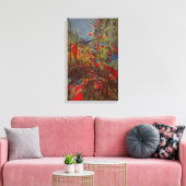 Rue Montorgueil with Flags by Claude Monet キャンバスプリント (インサイチュ (リビング))