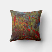 Rue Montorgueil with Flags by Claude Monet クッション (裏面)