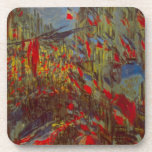 Rue Montorgueil with Flags by Claude Monet コースター<br><div class="desc">バスティル素晴らしデイパーティーに使用する画像！クロード・モネの旗で飾られたRue Montorgueilはヴィンテージ印象派のアートの街並み絵画である。フランスのパリ飾スでのフランスの展示のオープンに旗を持つ通りMontorgueil。アーティストについて：クロード・モネ(1840-1926)は印象派の運動の創始者であフランスのり絵画、その絵画の大部分は「空中に浮かぶ」（野外に浮かぶ）スタイル印象派の風景である。</div>