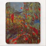 Rue Montorgueil with Flags by Claude Monet マウスパッド<br><div class="desc">バスティル素晴らしデイパーティーに使用する画像！クロード・モネの旗で飾られたRue Montorgueilはヴィンテージ印象派のアートの街並み絵画である。フランスのパリ飾スでのフランスの展示のオープンに旗を持つ通りMontorgueil。アーティストについて：クロード・モネ(1840-1926)は印象派の運動の創始者であフランスのり絵画、その絵画の大部分は「空中に浮かぶ」（野外に浮かぶ）スタイル印象派の風景である。</div>