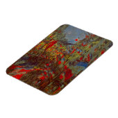 Rue Montorgueil with Flags by Claude Monet マグネット (左側)