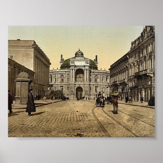 Rue Richelieu, Odessa, Russia, （つまり、ウクライナ）のクラス ポスター (正面)
