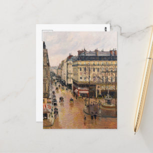 Rue Saint-Honore午後、雨の効果 ポストカード