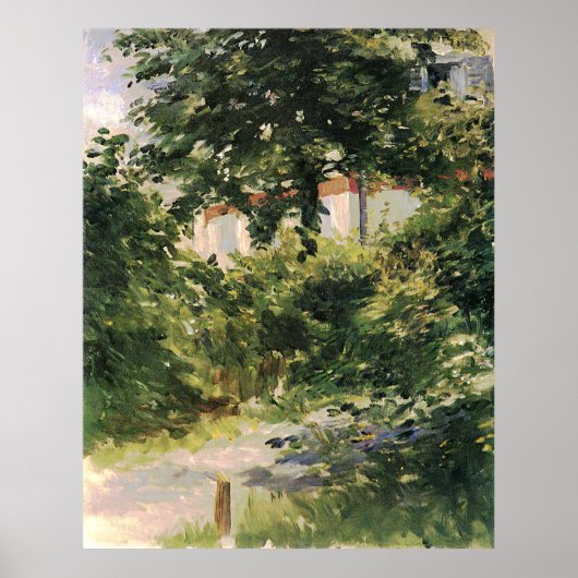Rueil Edouard ManetのGartenweg ポスター (正面)