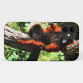 Ruffedの赤いLemur Case-Mate iPhoneケース (裏面(横))