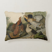 Ruffed Grouse - Audubon's Birds of America アクセントクッション (正面)