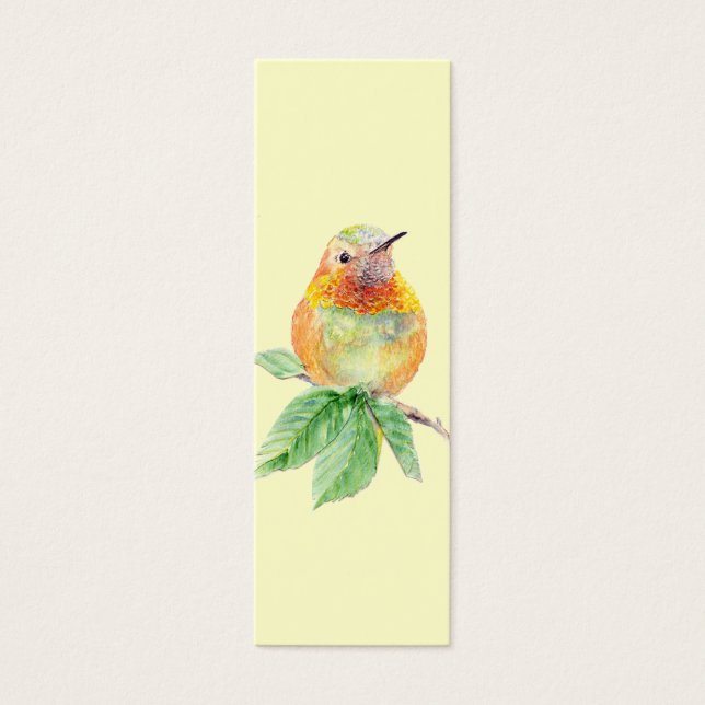 Rufous Hummingbird、Bird、自然、Garden BookMark (正面)