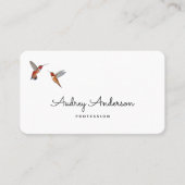 Rufous Hummingbirds名刺 名刺 (正面)